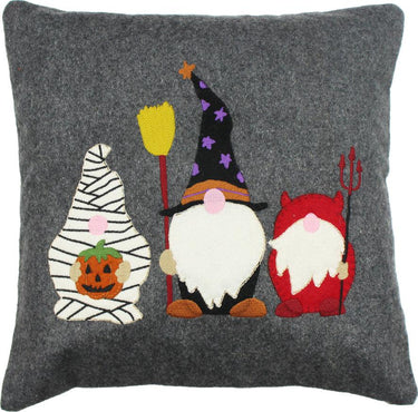 Halloween Gnomes Gray Pillow PL011122 - The Fox Decor